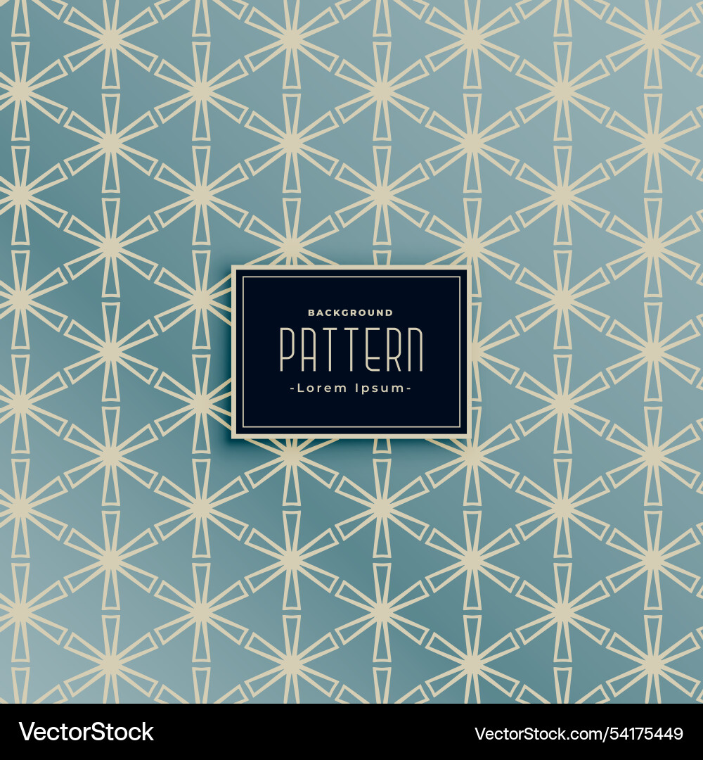 Triangle shape bold lines pattern background Vector Image