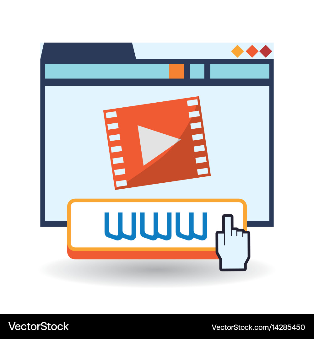 Cloud computing design media icon isolated vector image