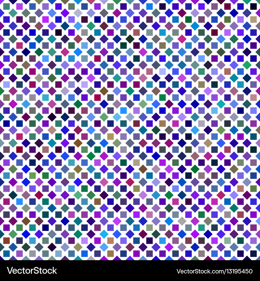 Colorful abstract square pattern background design Vector Image