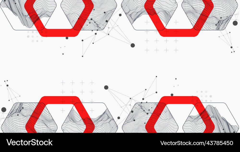 Modern science or technology abstract background Vector Image