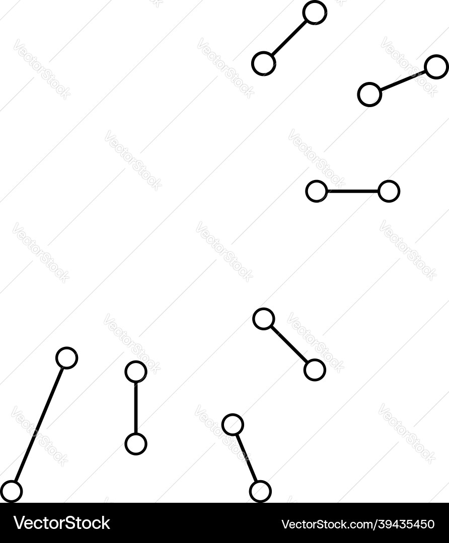 Radial radiating lines with nodes nodal points Vector Image