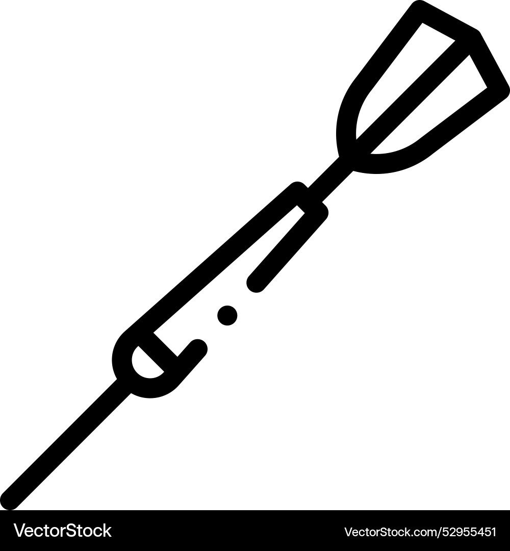 Dart icon thin linear style design isolated Dart icon thin linear style design isolated vector image