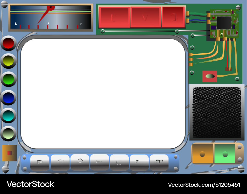 Ein Computerrahmen mit Display zum Einfügen Ein Computerrahmen mit Display zum Einfügen vektorbild