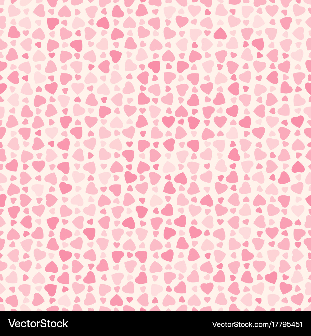 Seamless abstract pattern with red hearts Vector Image