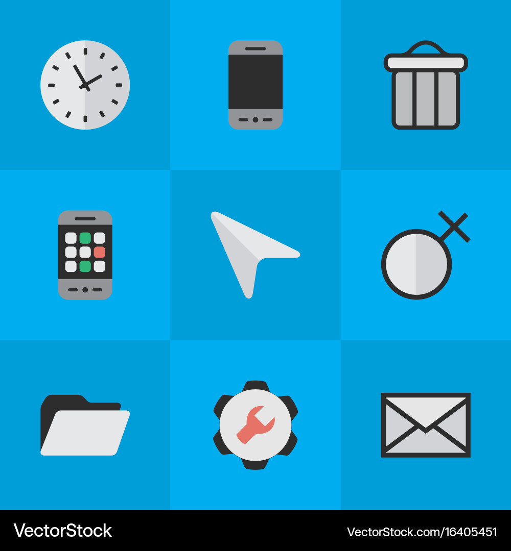 Set of simple menu icons Vector Image