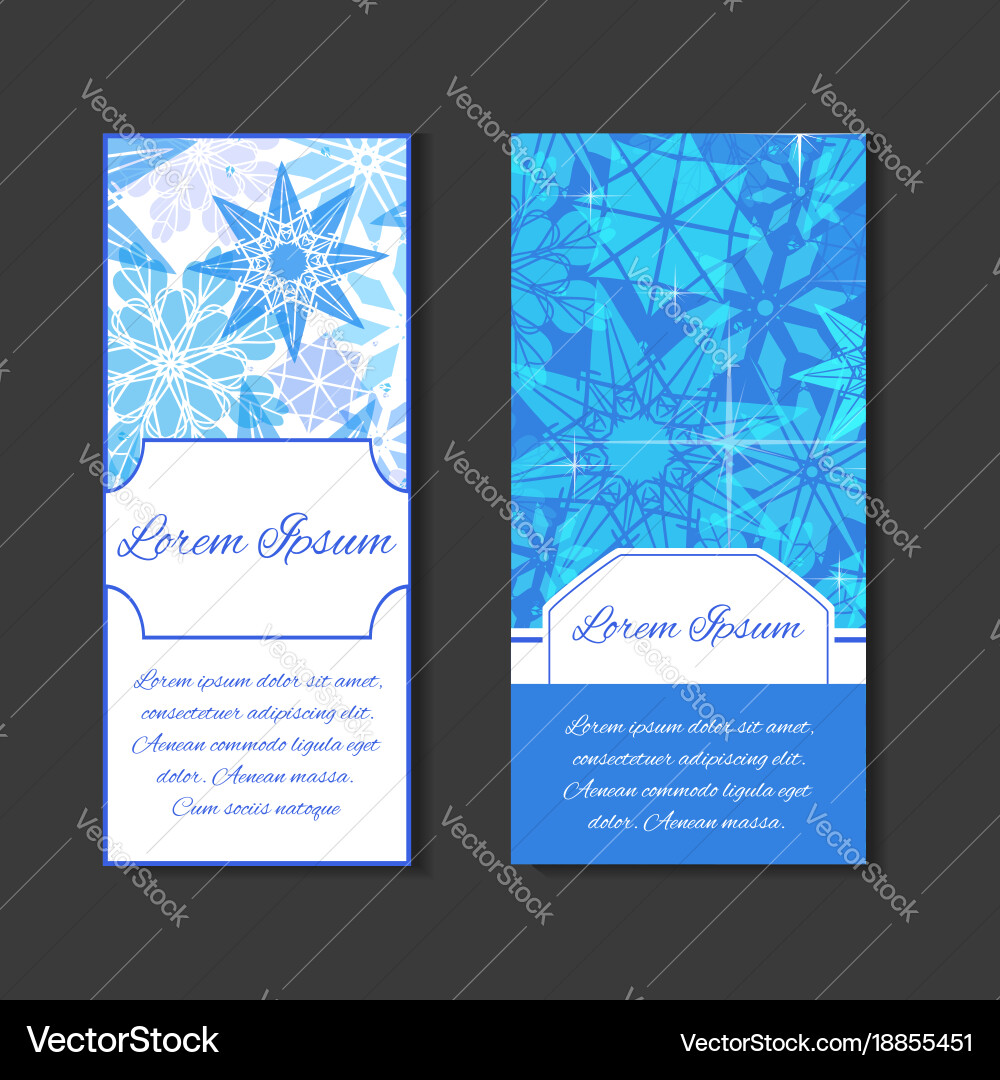 Set templates with space for text and background Vector Image