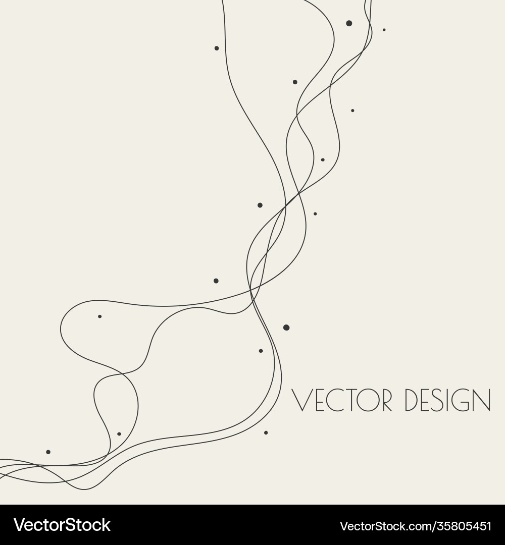 Twisted Curve Abstract Lines vector image