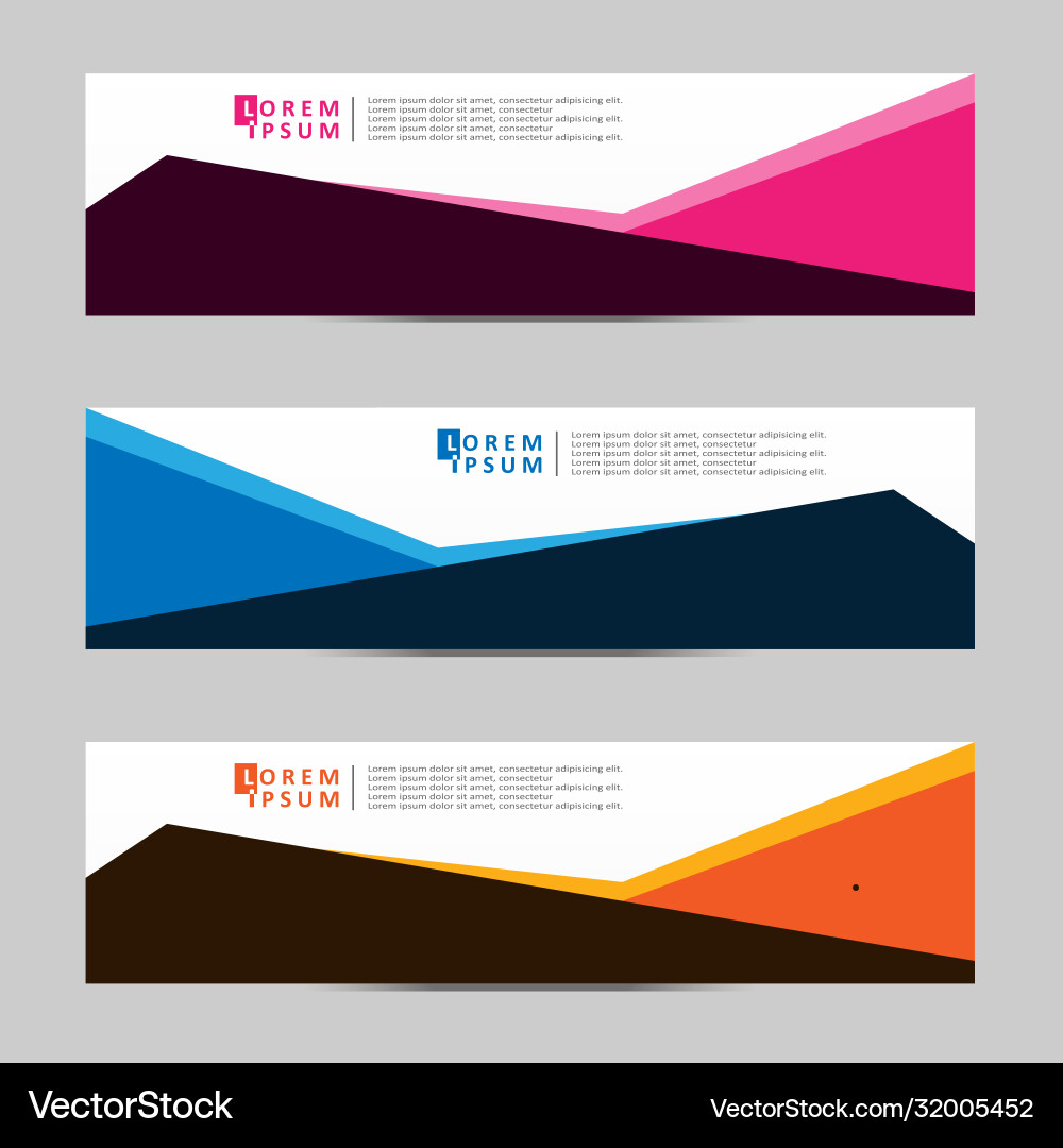 Abstract design banner web template Vector Image
