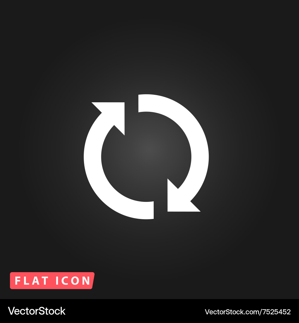 Circular Refresh Icon - Loop & Rotation Vektorbild