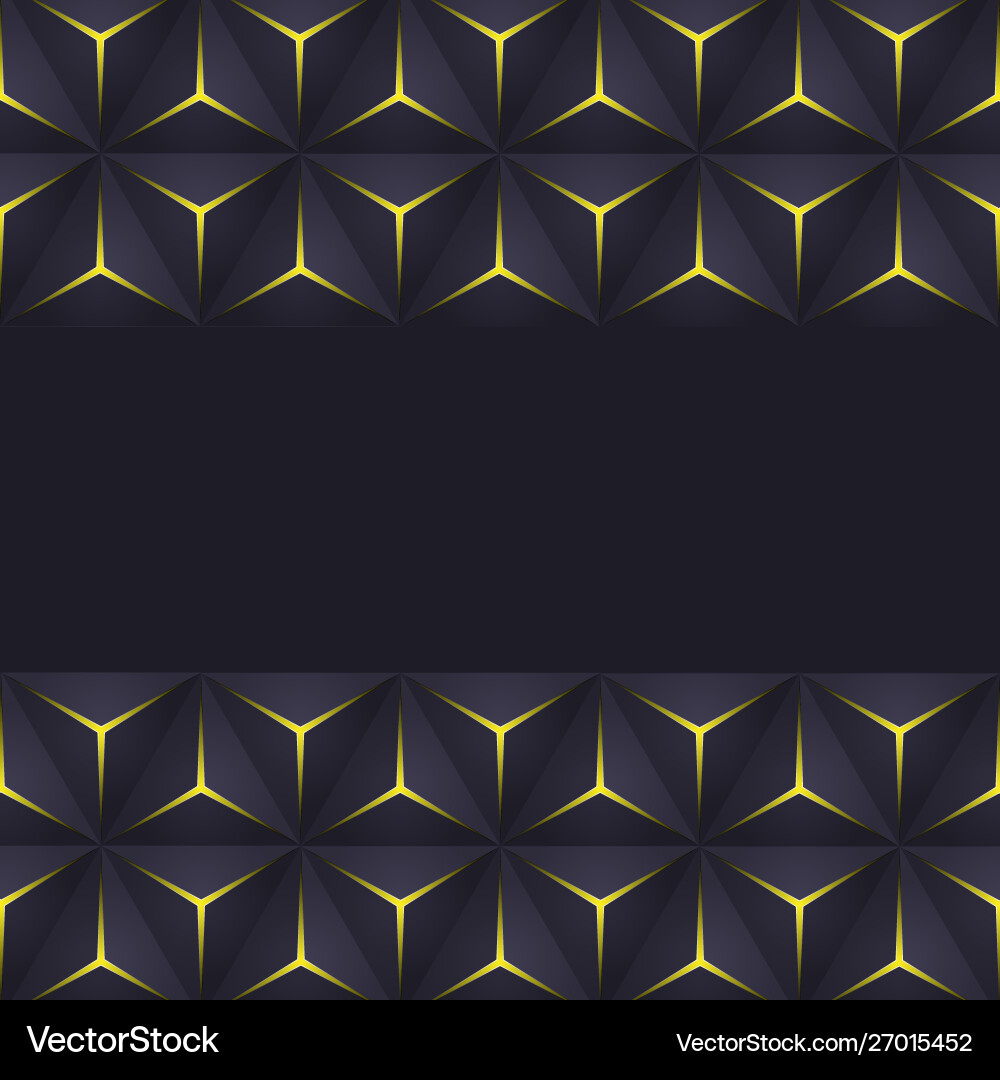 Dark Triangle Frame with Shine vector image