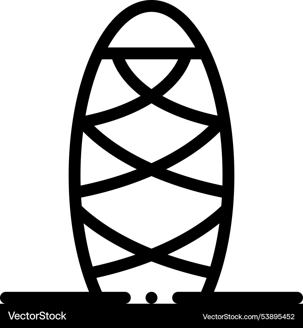 Ghost icon thin linear style design isolated Ghost icon thin linear style design isolated vector image