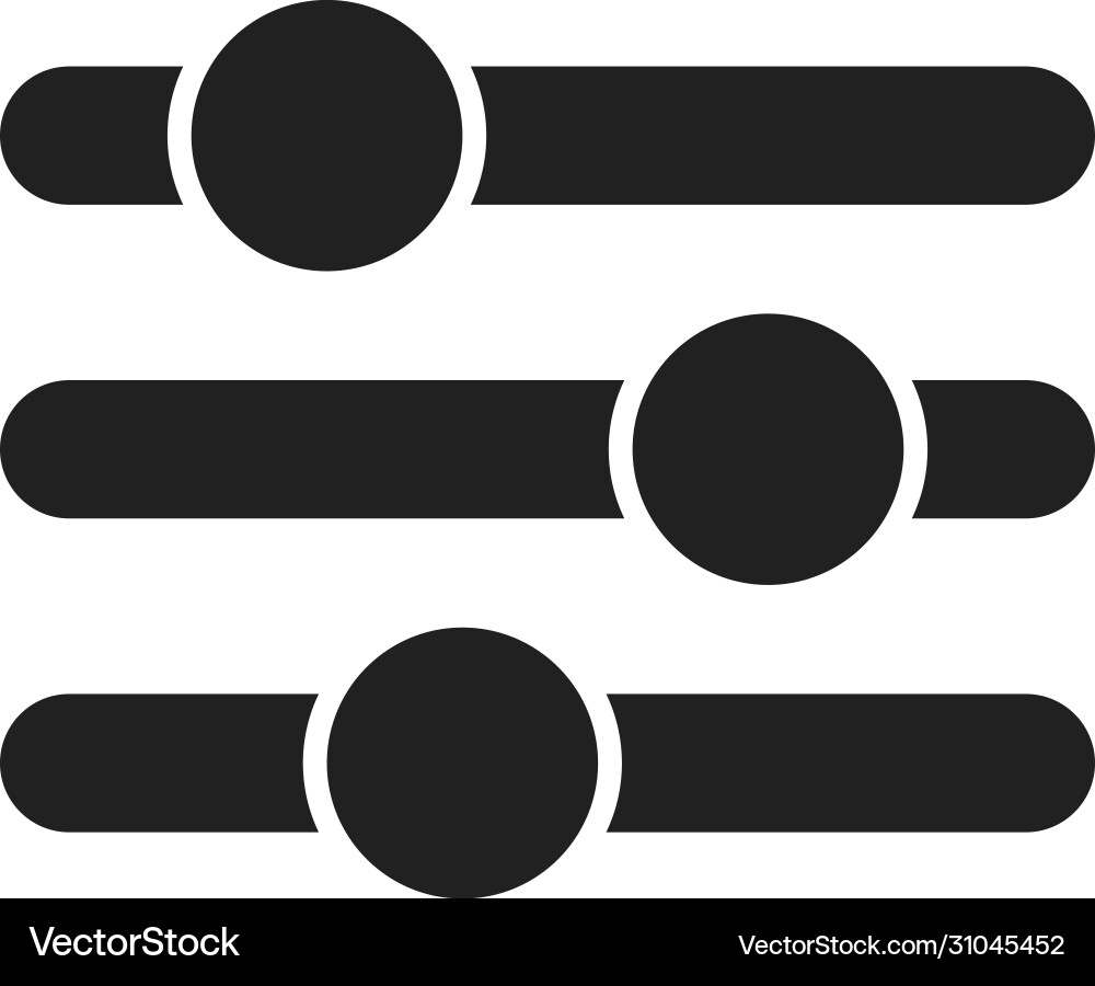Setting icon level isolated for web Vector Image