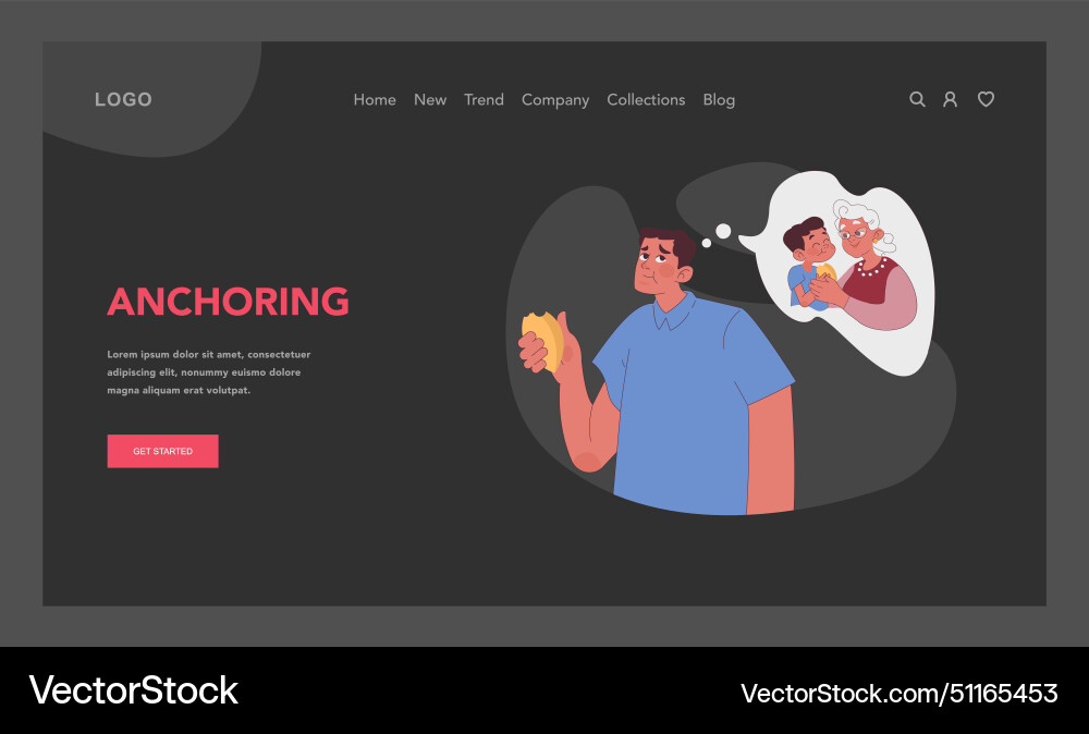 Anchoring technique in neuro-linguistic Anchoring technique in neuro-linguistic vector image