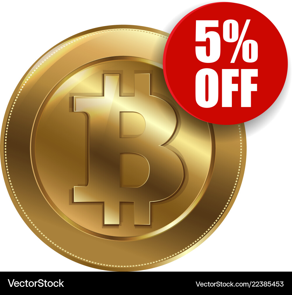 Bitcoin sign with sale – Royalty-Free Vector | VectorStock