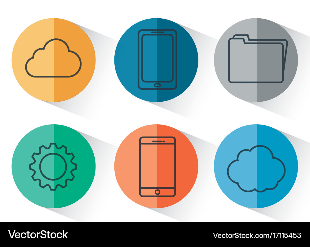Cloud computing design Vector Image