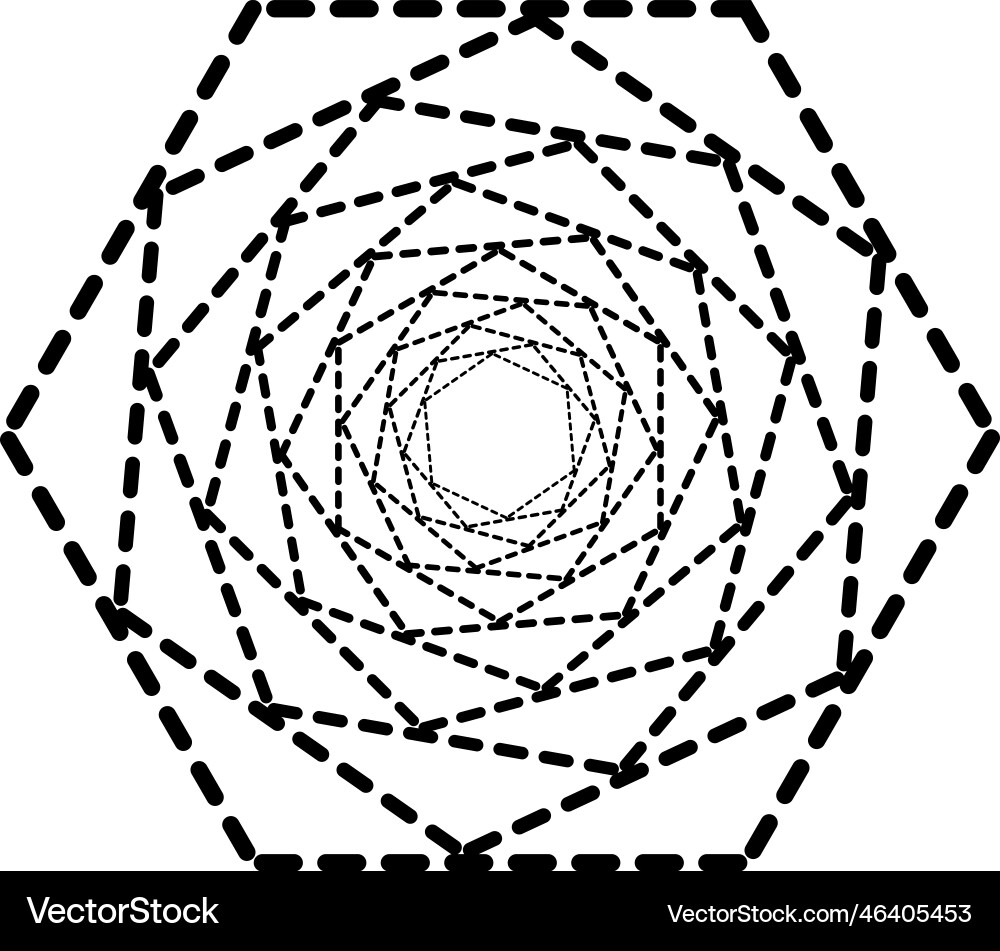 Dynamic hexagon shape Vector Image