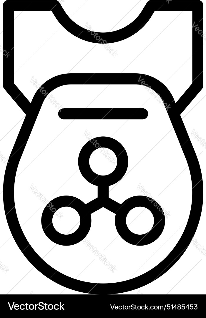 Icon of a blockchain security tag Icon of a blockchain security tag vector image
