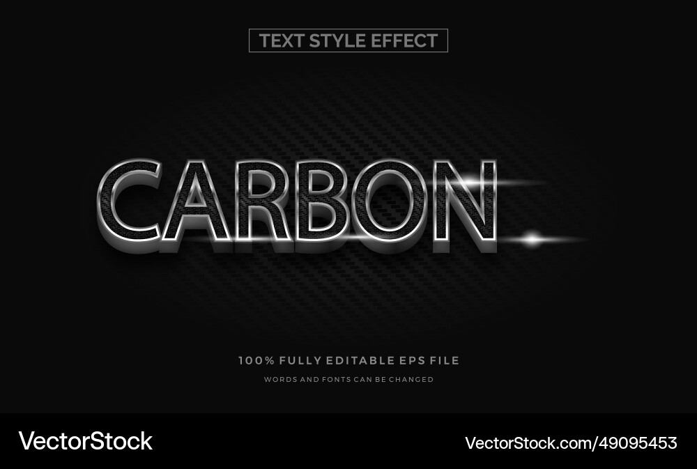 Modern editable text style effect ve Vector Image