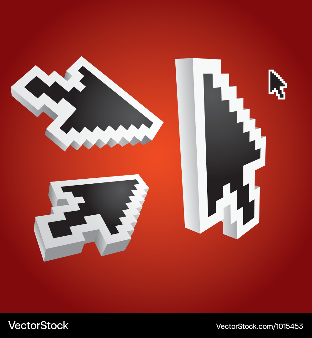 Mouse arrow pointers vector image