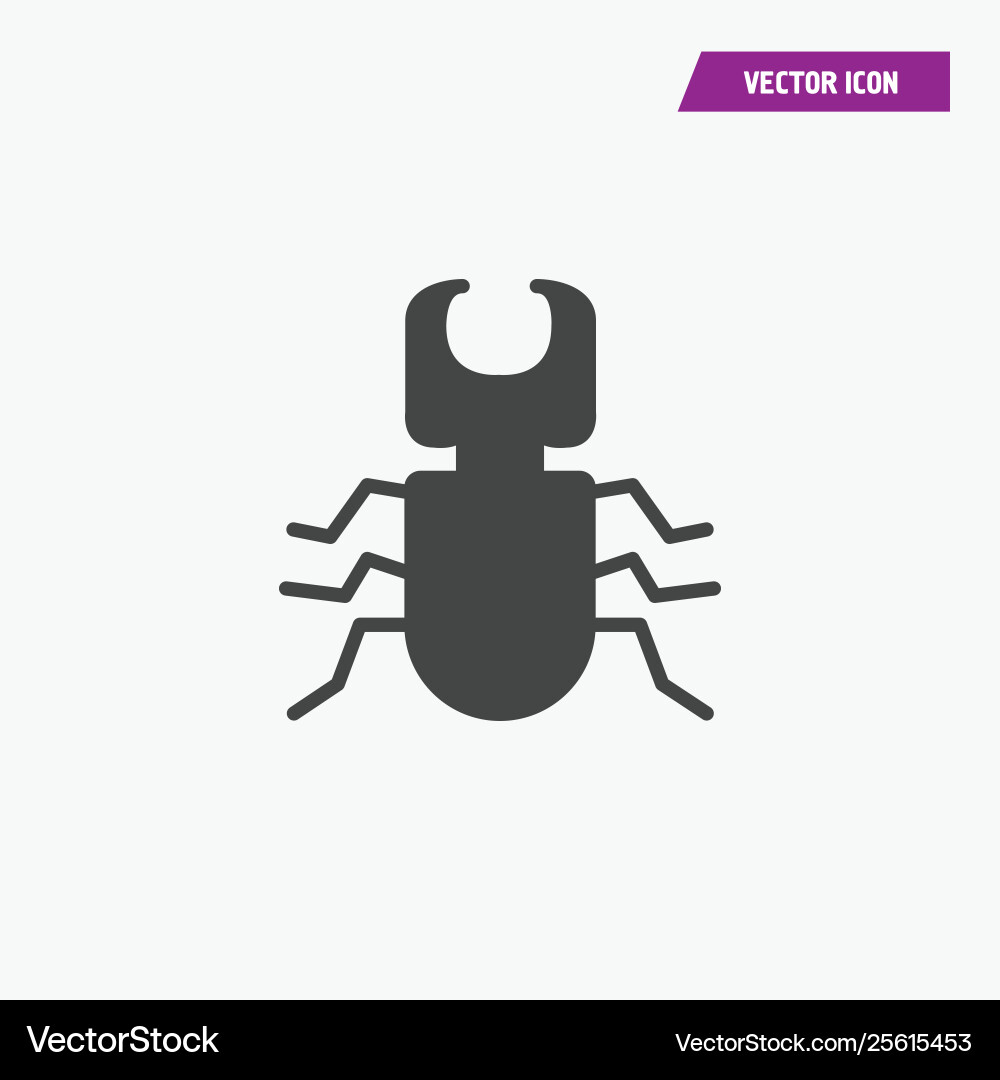 Software bug or program black art icon vector image