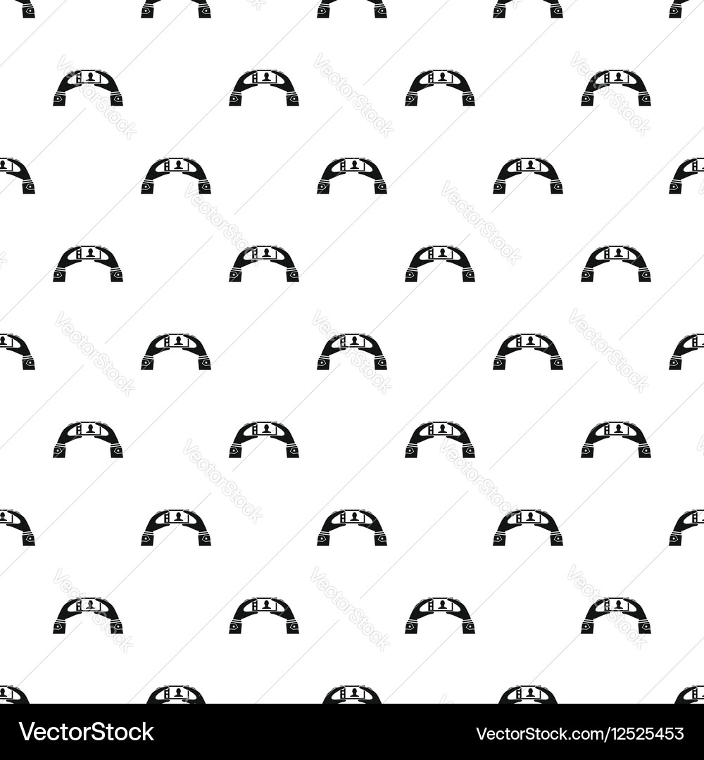 Taking photo with smartphone pattern simple style vector image
