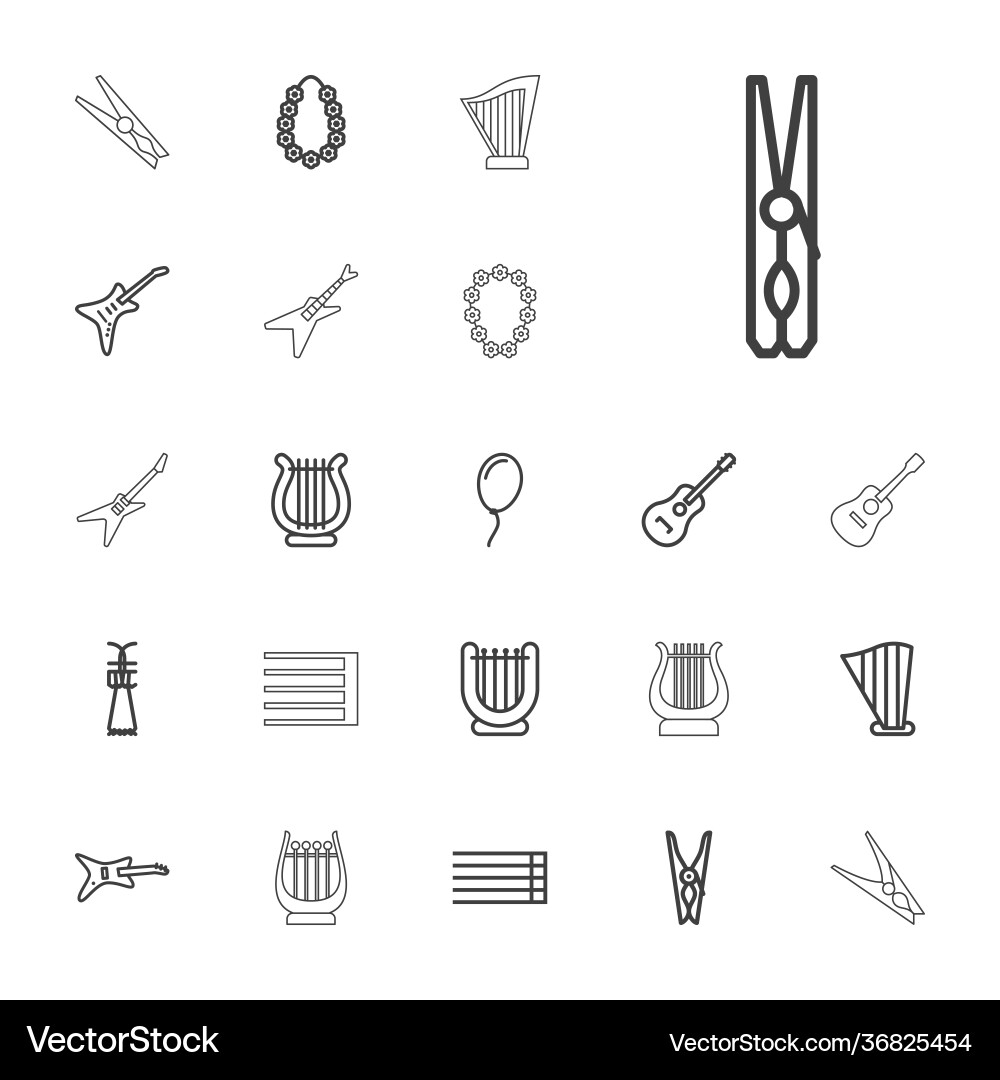 22 string icons 22 string icons Vector Image