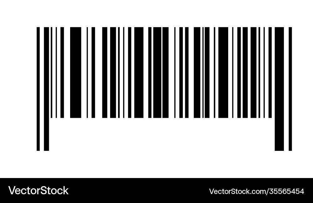 Barcode icon bar code for web app ui design Vector Image