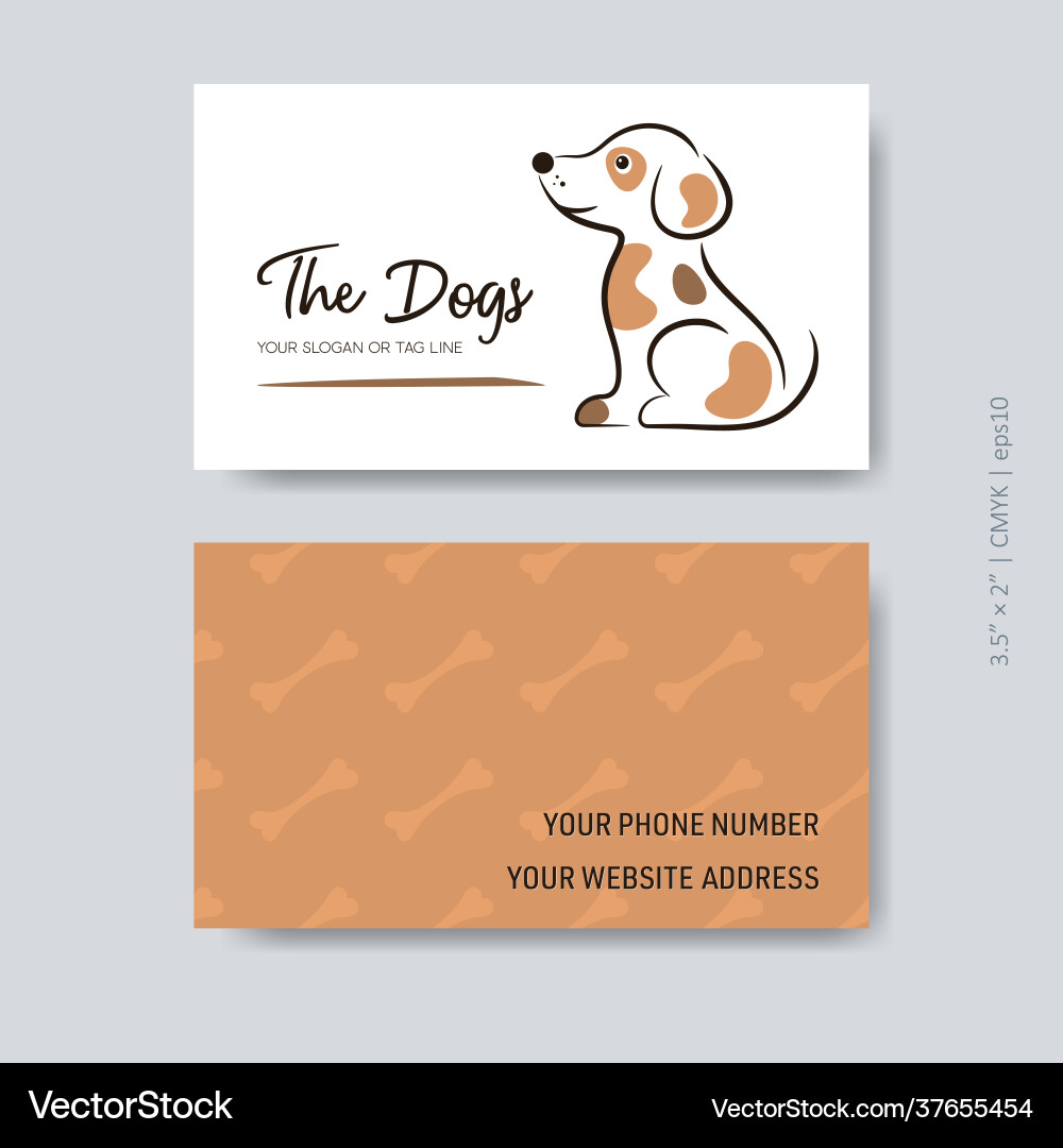 business-card-template-dog-care-design-royalty-free-vector