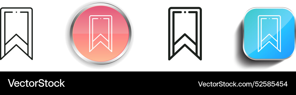 Chevron icon thin linear regular and button style vector image
