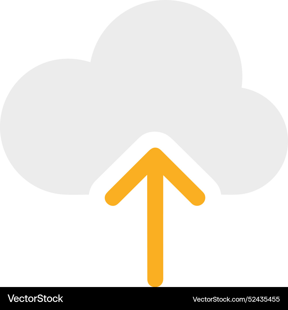 Cloud storage icon symbol image of the database Vector Image