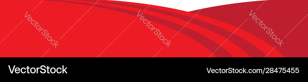 Red web banner with copy space Vector Image