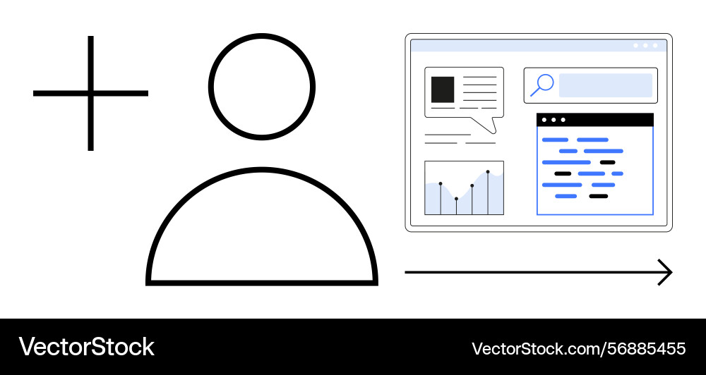 User profile creation with insights and data User profile creation with insights and data Vector Image