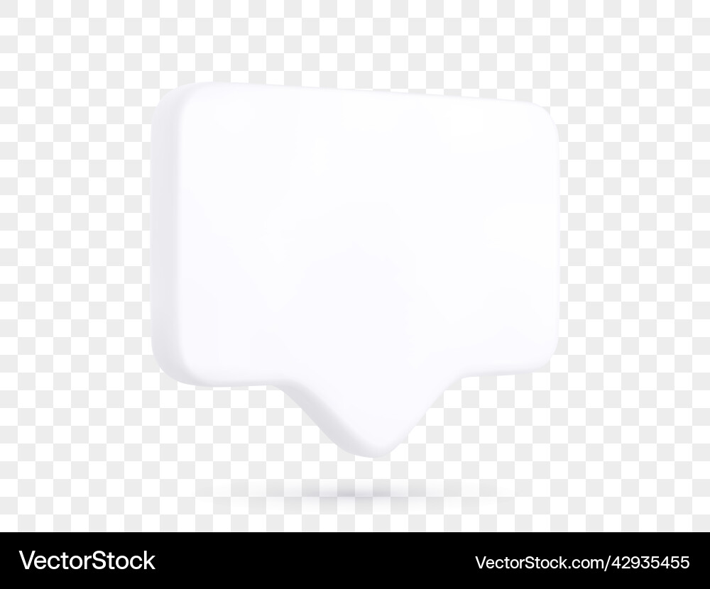 White 3d realistic bubble with shadow isolated White 3d realistic bubble with shadow isolated vector image