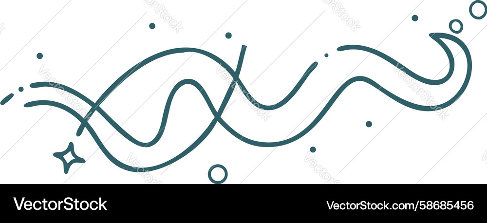 Abstract wavy lines dynamic motion element Vector Image