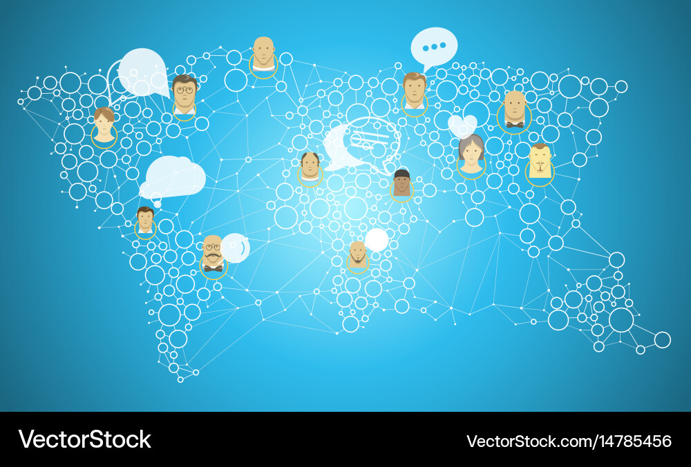 Global Network Connection vector image