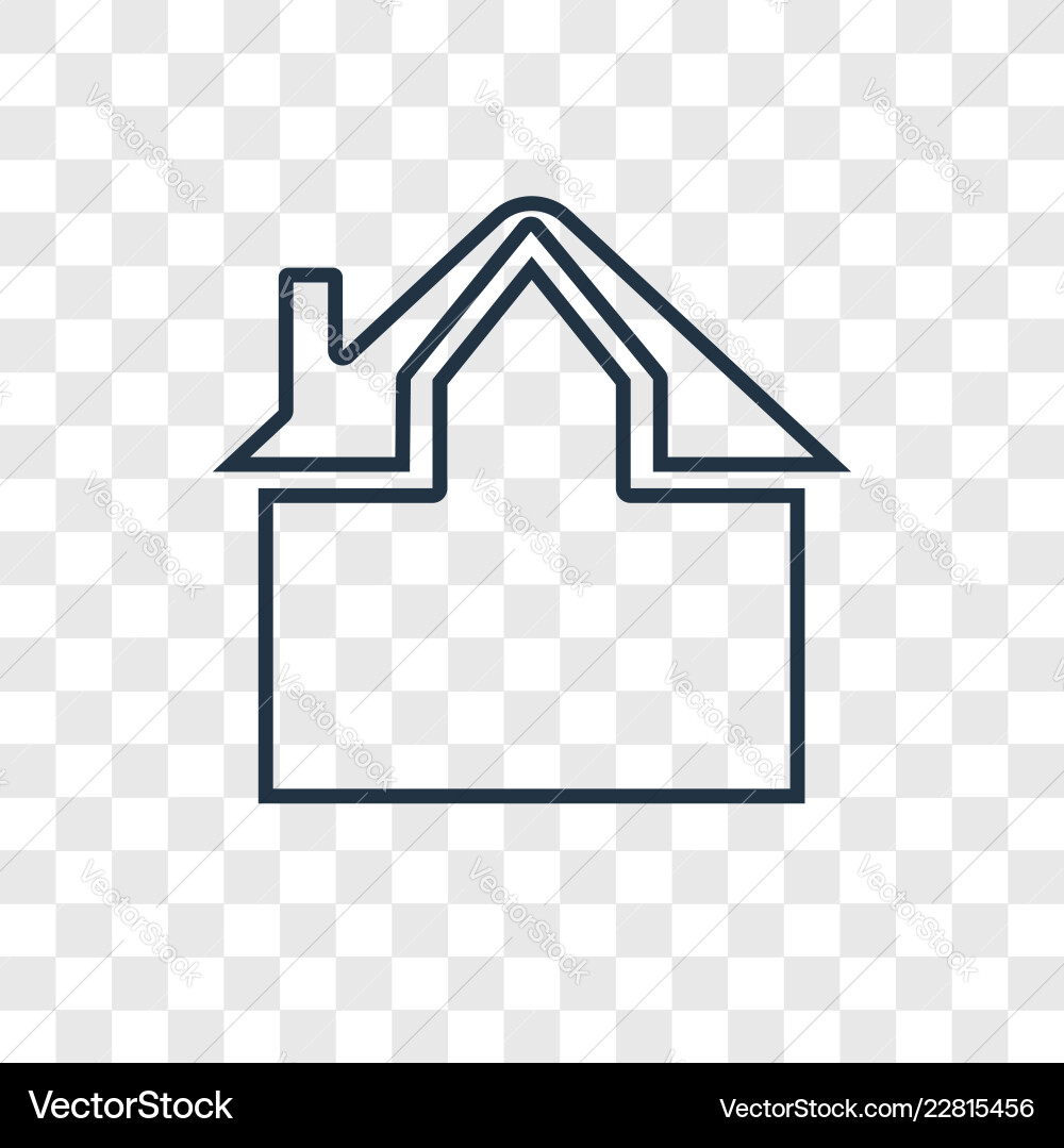 Linear icon isolated on transparent background vector image