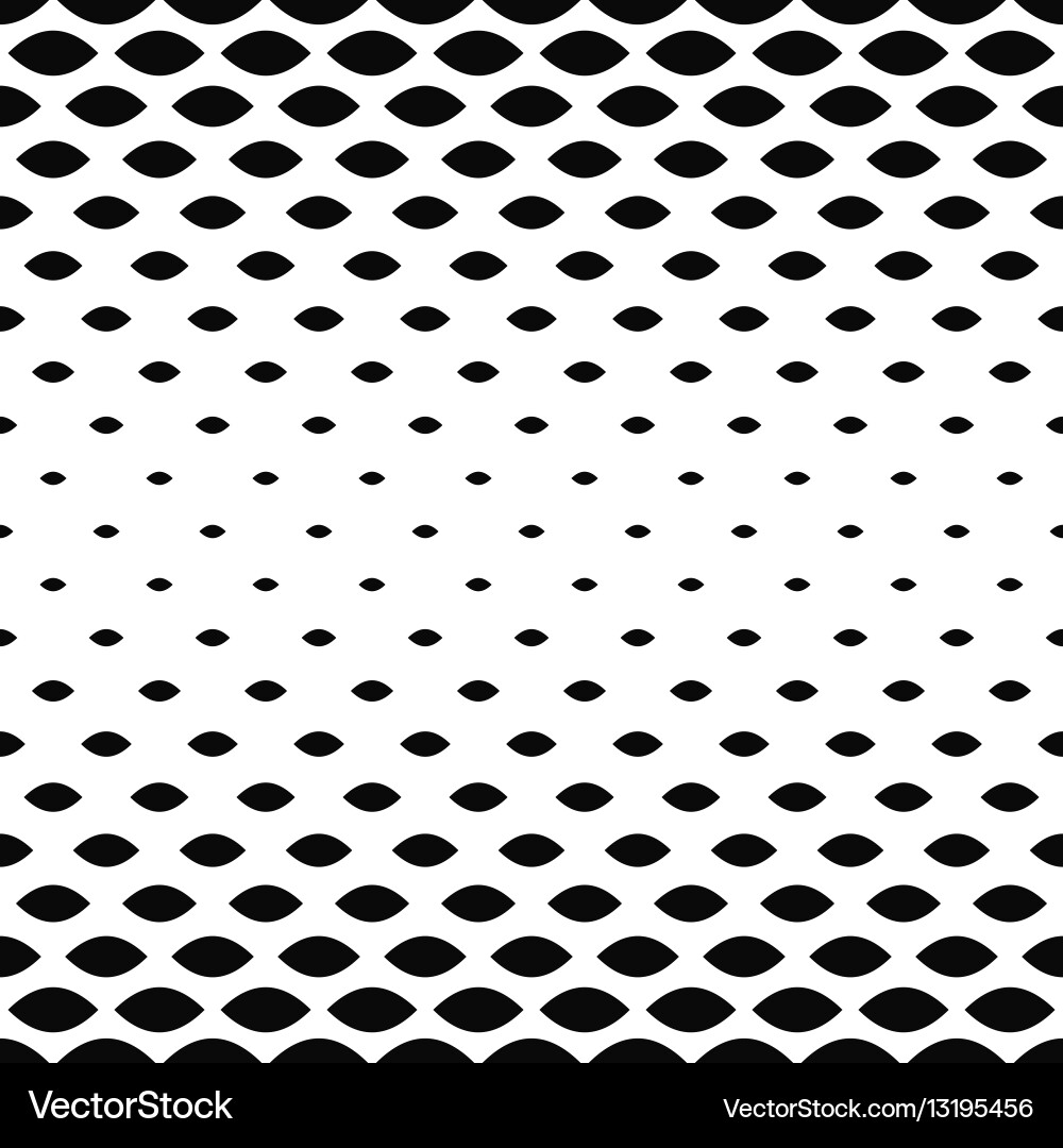 Monochrome curved shape pattern background Vector Image