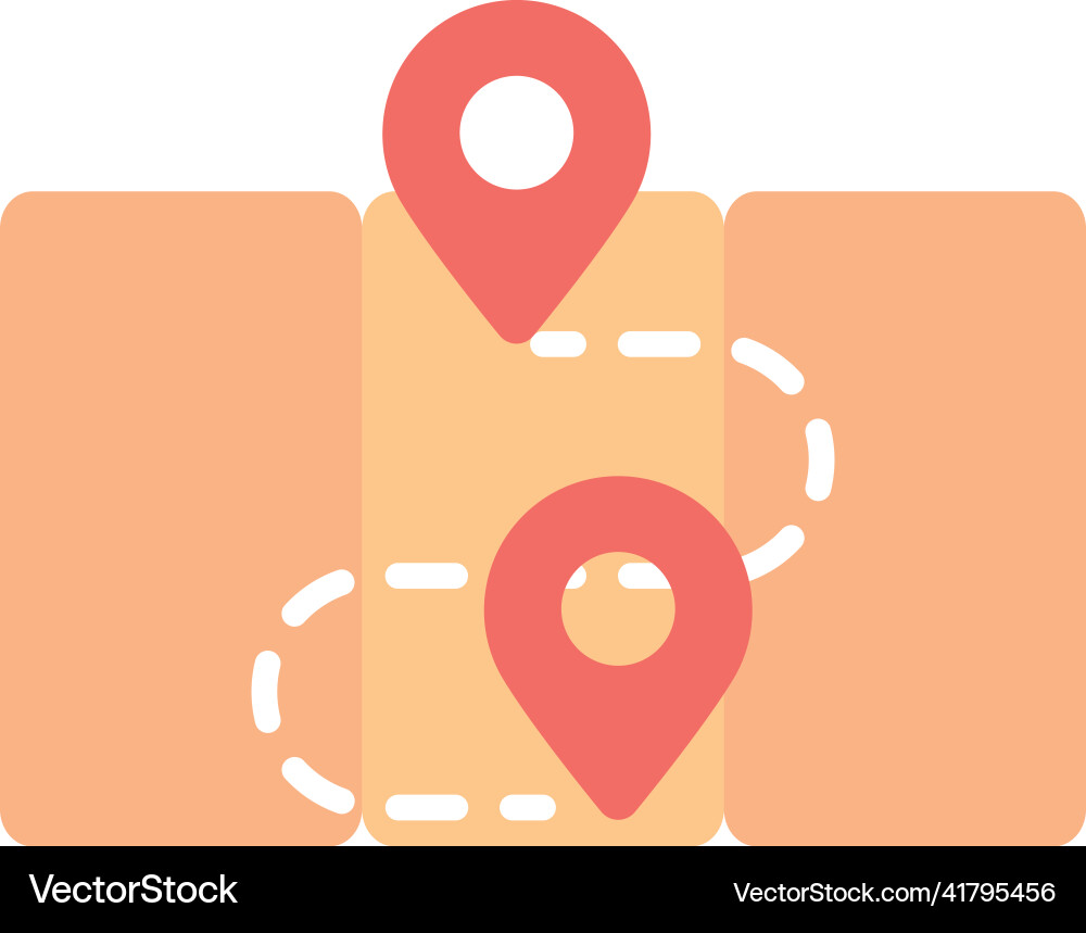 Navigation marker map Vector Image