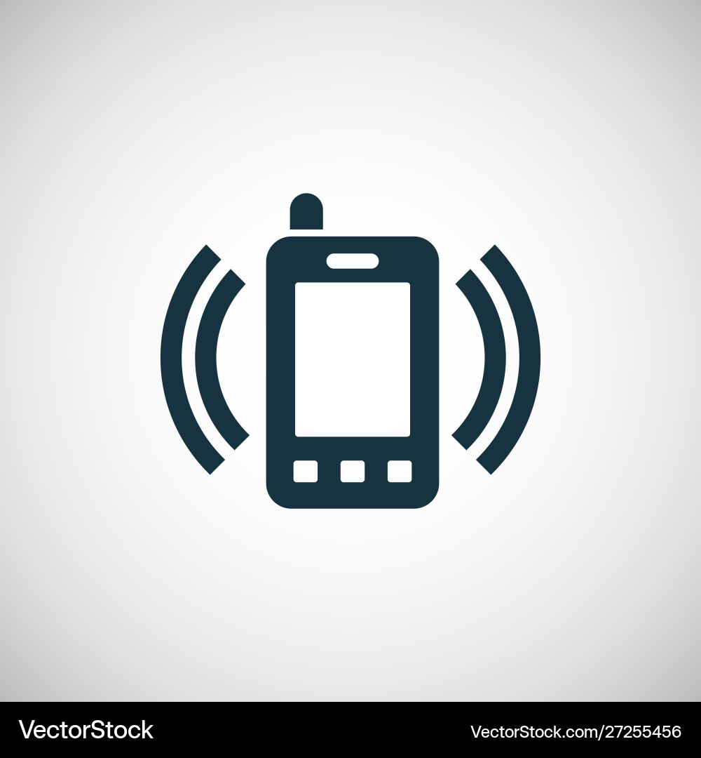 Smartphone calling icon for web and ui on white Vector Image