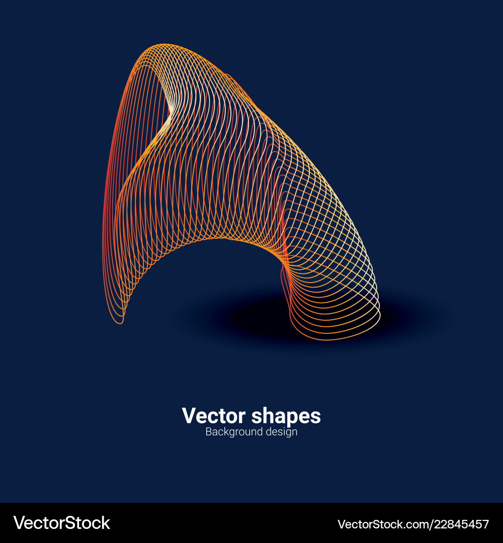 Abstract Colored Wave Background Vector Image