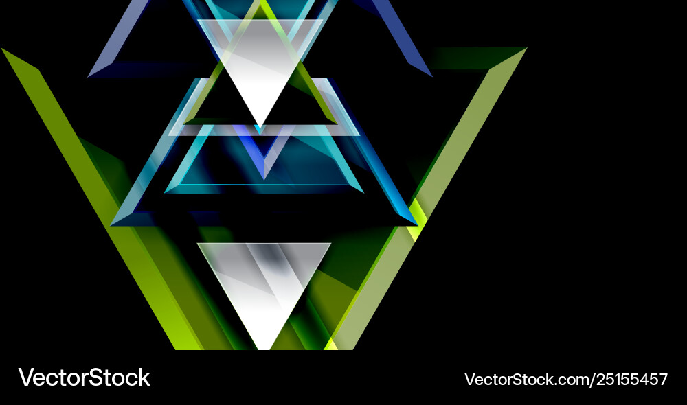 Abstract Triangle Background Vector Image