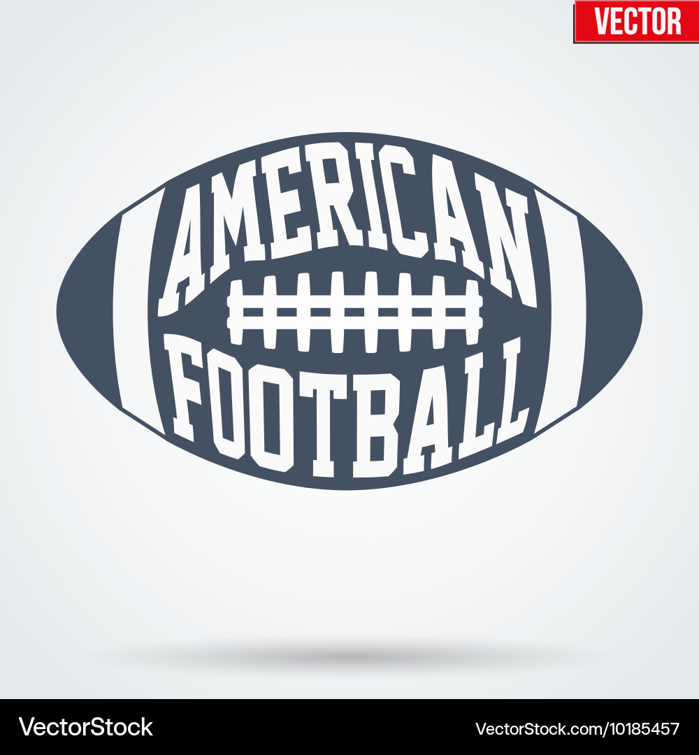 American Football Sport Symbol Vektorbild