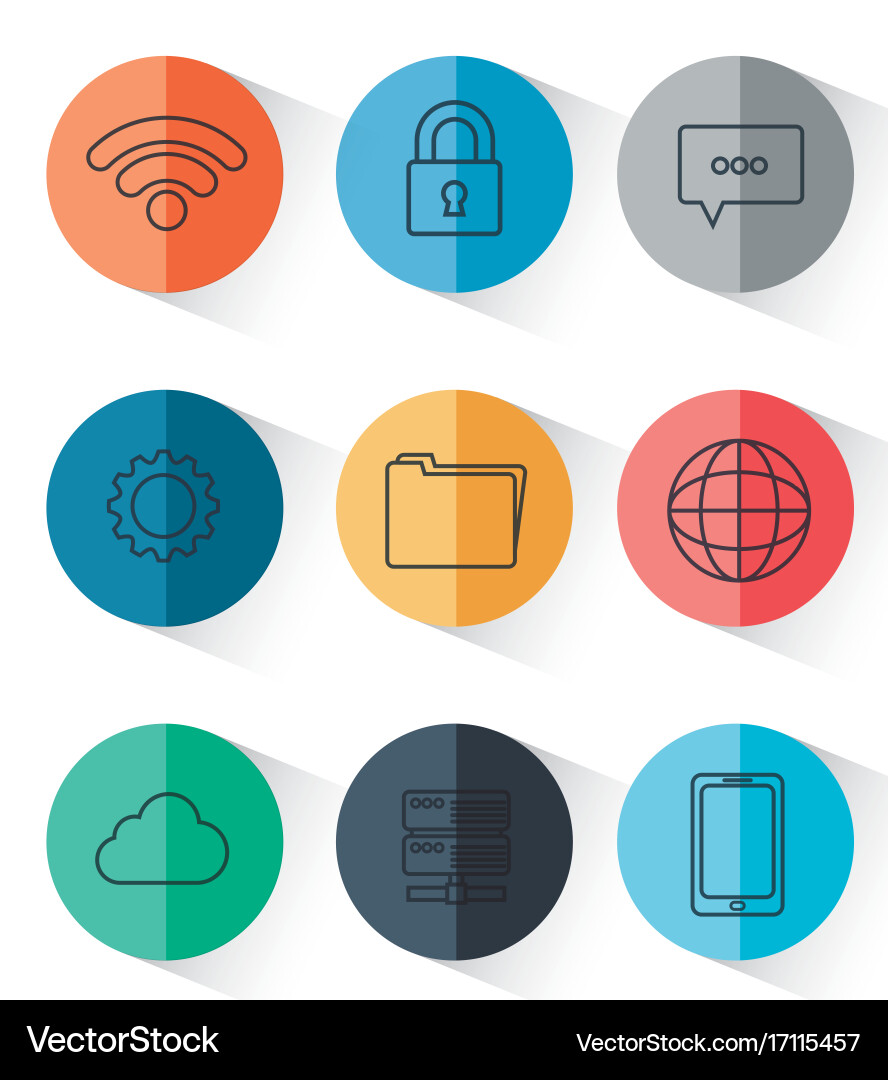 Cloud computing design Vector Image