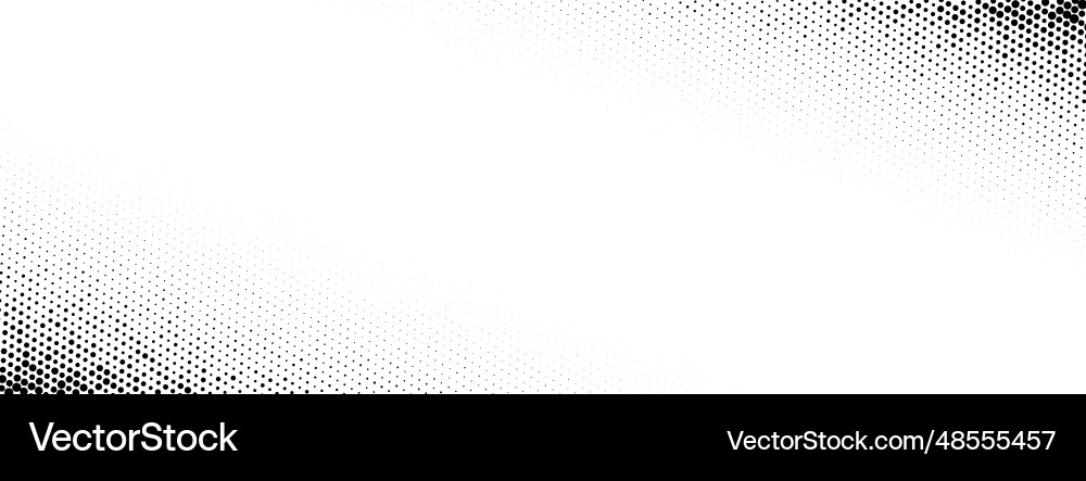 Corner halftone texture dotted gradient pattern vector image
