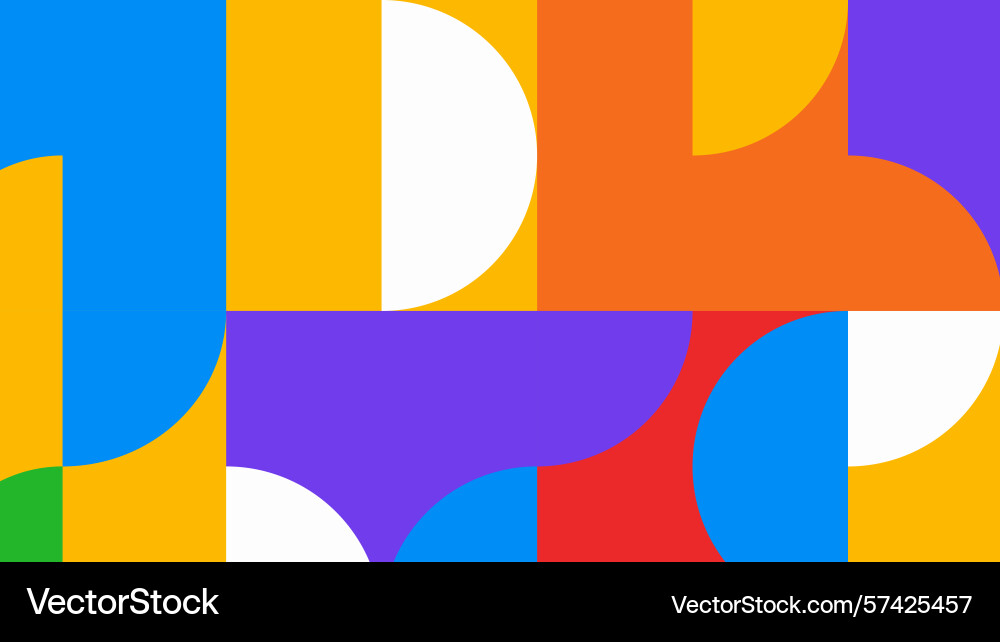 Geometric curved block background Vector Image