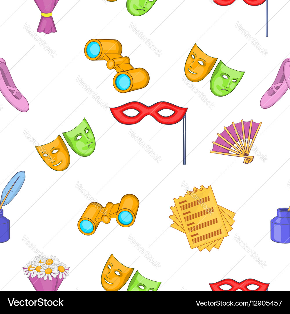 Performance pattern cartoon style vector image