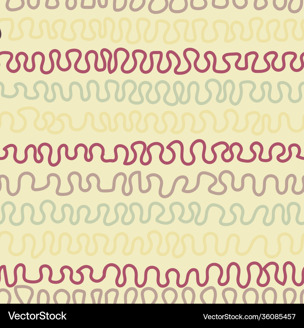 Simple wavy line repeat pattern design Vector Image