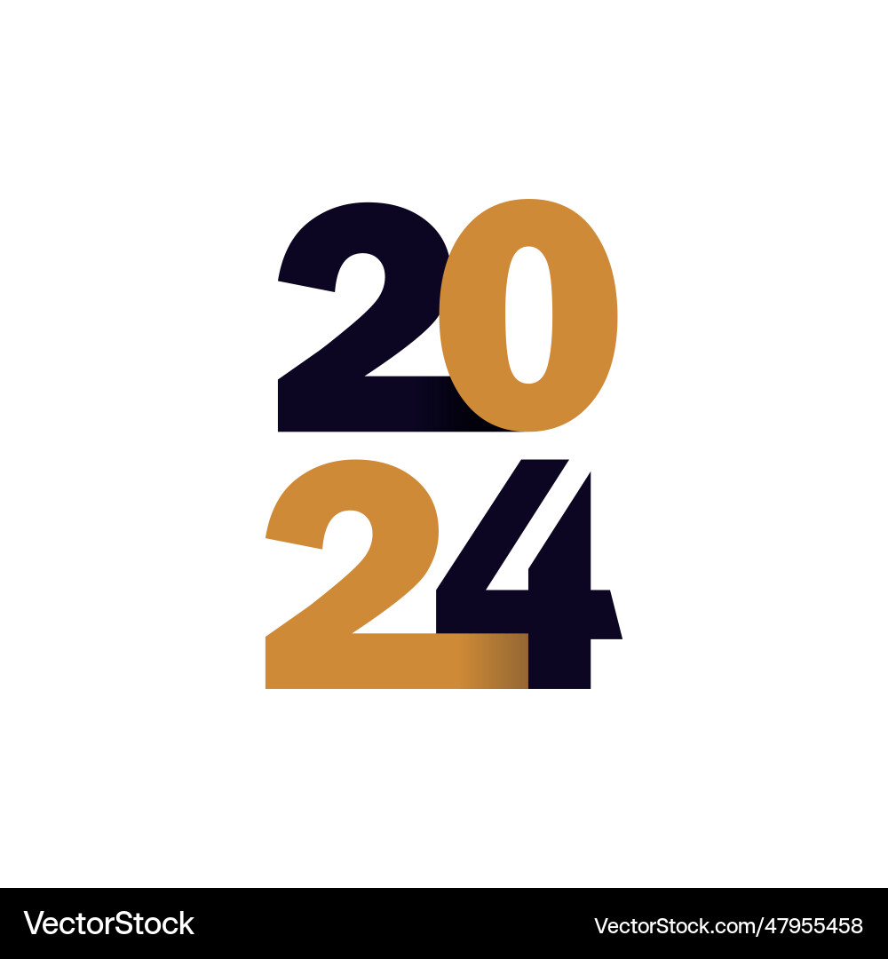 2024 Logo-Design mit kreativer einzigartiger Idee 2024 Logo-Design mit kreativer einzigartiger Idee vektorbild