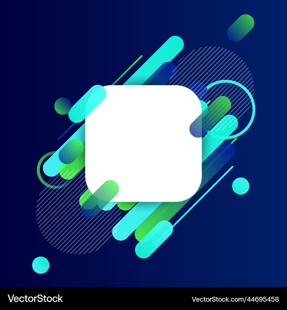 Creative rounded lines edge place for text Vector Image