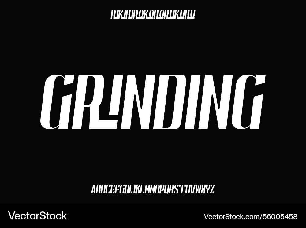 Display alphabet font design suitable vector image